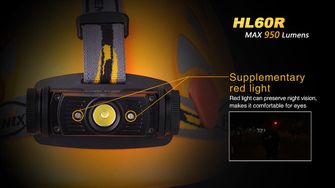 Fenix leistungsstarke Stirnlampe HL60R - sand