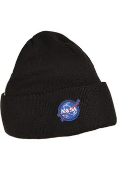 NASA Beanie Wintermütze, schwarz