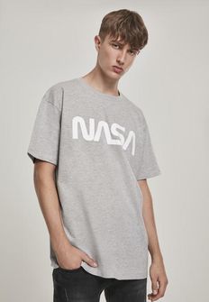 NASA Herren-T-Shirt Heavy Oversized, grau