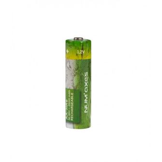 NUM´AXES Aufladbare Batterien AA - NI-MH 4 Stück, Nickel