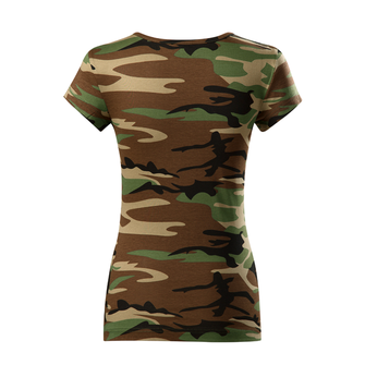 DRAGOWA Damen Kurzshirt army, camouflage 150g/m2