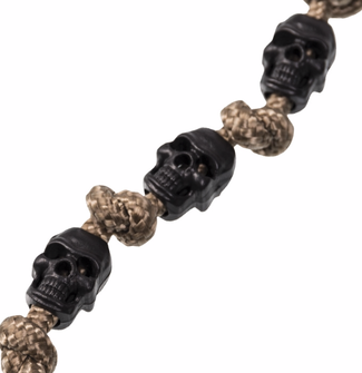 Mil-Tec Kordelstopper Skull, 10 Stück, schwarz