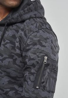 Urban Classics Herren-Camouflage-Sweatshirt, dark camo