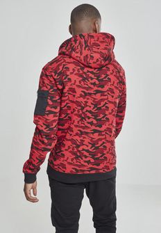 Urban Classics Herren-Camouflage-Sweatshirt, red camo