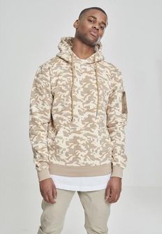 Urban Classics Herren-Camouflage-Sweatshirt, beige camo