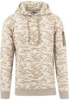 Urban Classics Herren-Camouflage-Sweatshirt, beige camo