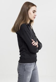 Urban Classics Damensweatshirt mit Kapuze, schwarz