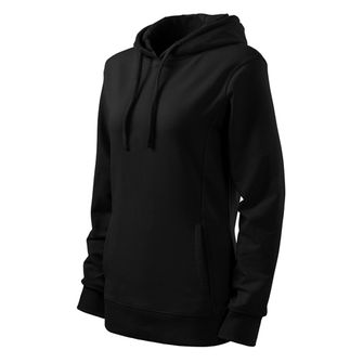 Malfini Kangaroo Damen-Sweatshirt, schwarz, 280g/m2
