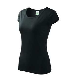 Malfini Damen-T-Shirt Pure, schwarz, 150g/m2