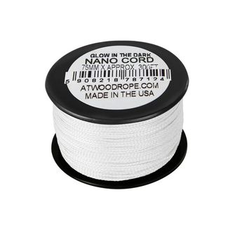 ATWOOD® Nano Uber Glow Seil .75mm (300ft) - weiß (GLOW-NC300)