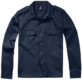 Brandit US Langarm-Hemd, navy