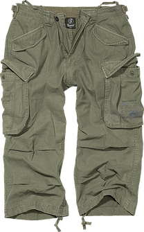 Brandit Industry Vintage 3/4 Shorts, oliv