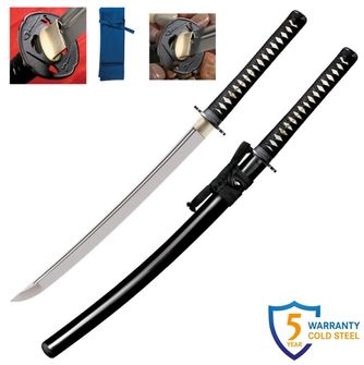 Cold Steel Japanisches Schwert Wakizashi Langer Griff, Warrior Serie