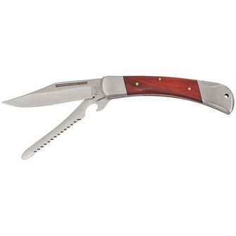 Fox Outdoor Messer Jack Hunter, Metallgriff mit Holzeinlage