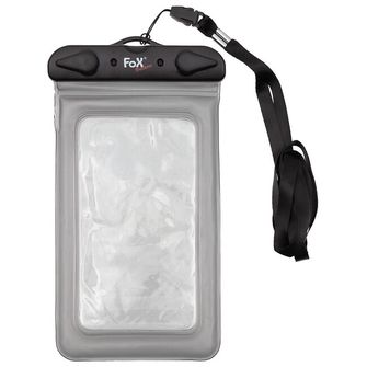 Fox Outdoor Wasserdichte Smartphone-Hülle, transparent, schwarz