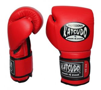 Katsudo Boxhandschuhe Professional II, rot