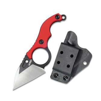 KUBEY Messer mit fester Klinge Hippocam, rot