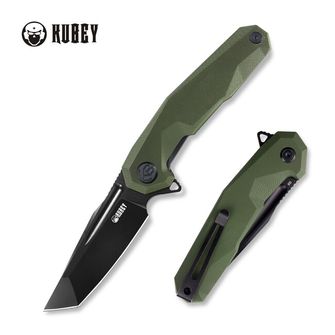 KUBEY Schließmesser Carve, Stahl D2, grün