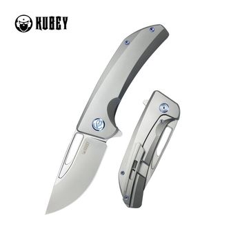 KUBEY-Messer Hyperion Silber Titan