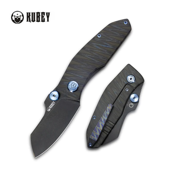 KUBEY Monsterdog Balck/Flame Titanium Schließmesser