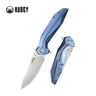 KUBEY Schließmesser Nova, Blau-Titan
