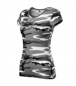 Malfini Camouflage Damen-T-Shirt, grau, 150g/m2