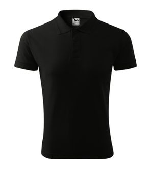 Malfini Pique Polo Herren-Poloshirt, schwarz
