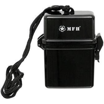 MFH Box, Kunststoff, wasserdicht mit Umhängeband, schwarz