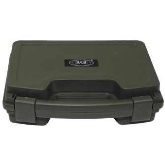 MFH Pistolenkoffer, Kunststoff, klein, abschließbar 26x20,5x7,5 cm, olivgrün
