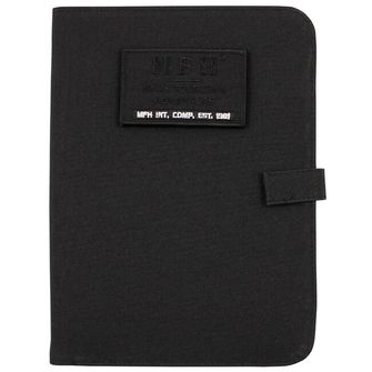 MFH Tasche mit Notizbuch A5, schwarz
