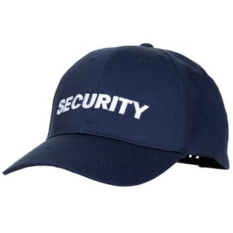 MFH Mütze - größenverstellbar, mit Security-Stickerei, blau