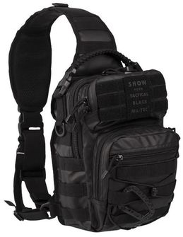 Mil-Tec Tactical Eingurtrucksack, schwarz, 10 l