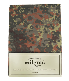Mil-Tec Camouflage Bettwäsche für 1 Bett, flecktarn