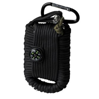 Mil-tec Paracord Survival-Kit groß, schwarz