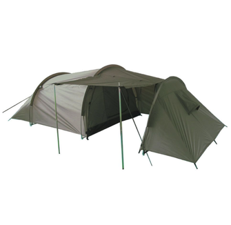 Mil-Tec-Zelt mit Vorraum für 3 Personen, olivgrün, 415 x 180 cm x 120 cm