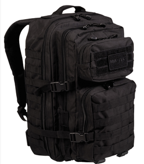 Mil-Tec US Assault Rucksack Large, schwarz, 36L