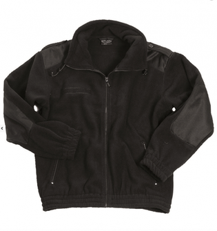 Mil-Tec isoliertes Fleece-Sweatshirt schwarz mit Verstärkung