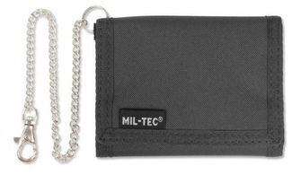 Mil-Tec Geldbörse mit Sicherheitskette, schwarz