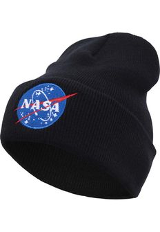 NASA Beanie Insignia Wintermütze, schwarz