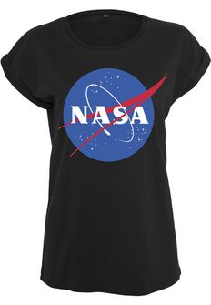 NASA Damen-T-Shirt Insignia, schwarz