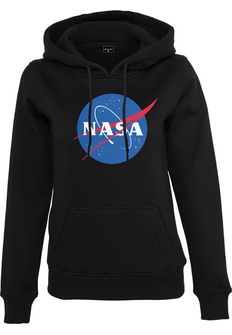 NASA Insignia Damensweatshirt mit Kapuze, schwarz