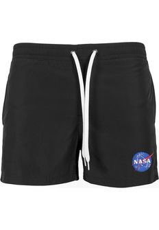 NASA Herren-Badeanzug EMB-Logo, schwarz