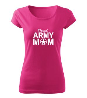 DRAGOWA Damen Kurzshirt army mom, rosa 150g/m2