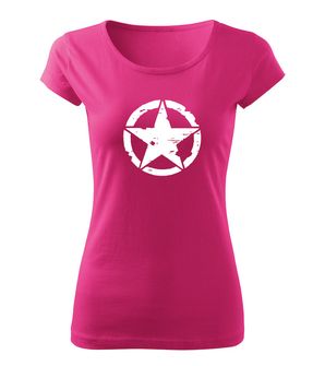 DRAGOWA Damen Kurzshirt star, rosa 150g/m2