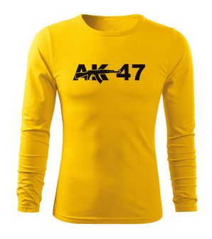 DRAGOWA Fit-T langärmliges T-Shirt ak47, gelb 160g/m2