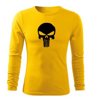 DRAGOWA Fit-T langärmliges T-Shirt punisher, gelb 160g/m2