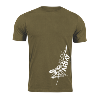 DRAGOWA Kurz-T-Shirt spartan army Myles, olive 160g/m2