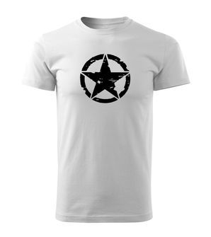 DRAGOWA Kurz-T-Shirt star, weiß 160g/m2