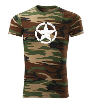 DRAGOWA Kurz-T-Shirt star, woodland 160g/m2