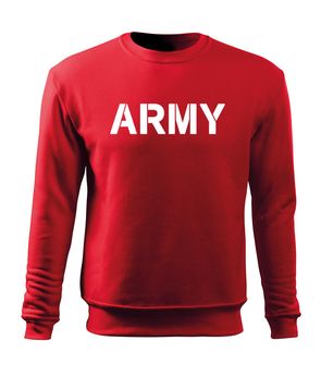 DRAGOWA Herren-Sweatshirt army, rot 300 g/m2